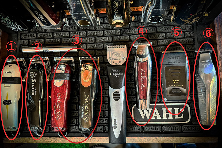 中田さん WAHL バリカン クリッパー トリマー 実際の使用機材