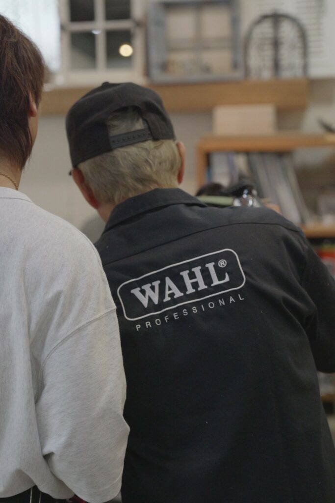 WAHL フェードカットセミナー 実践様子の写真