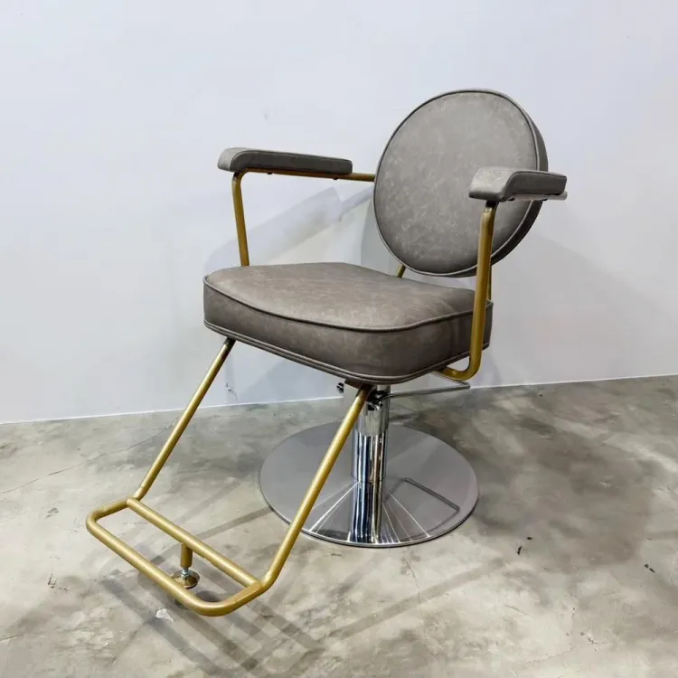 Framu design　フラムデザイン　スタイリングチェア　セット椅子　イルマ　フォググレー　ゴールドフレーム　の画像