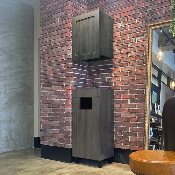 Framu design　フラムデザイン　シャンプーキャビネット　タオルストッカー　チャコールグレー　ミニタイプ　の画像